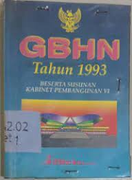 GBHN Tahun 1993 BESERTA SUSUNAN KABINET PEMBANGUNAN V1
