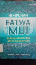 Himpunan Fatwa MUI, bidang akidah dan aliran keagamaan