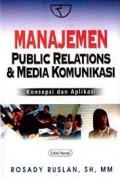 Manajemen Public Relations & Media Komunikasi